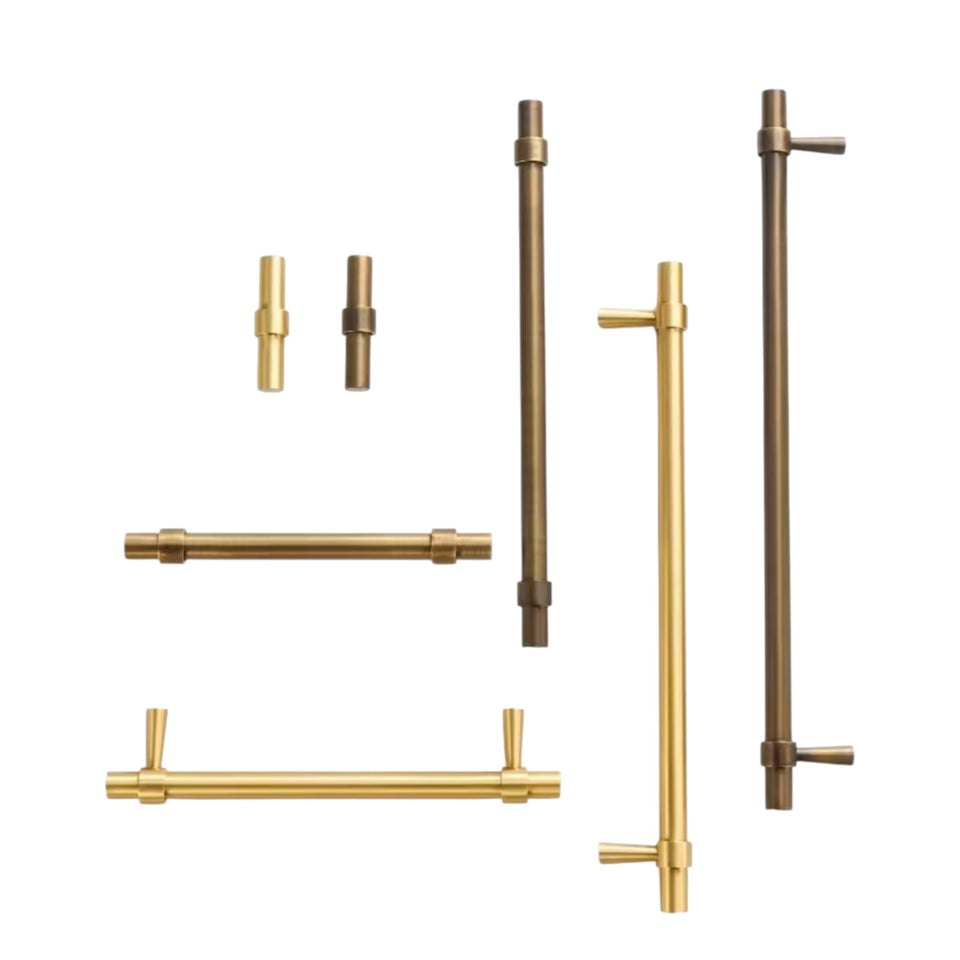 Brass cabinet handles from the GetSwitches collection.