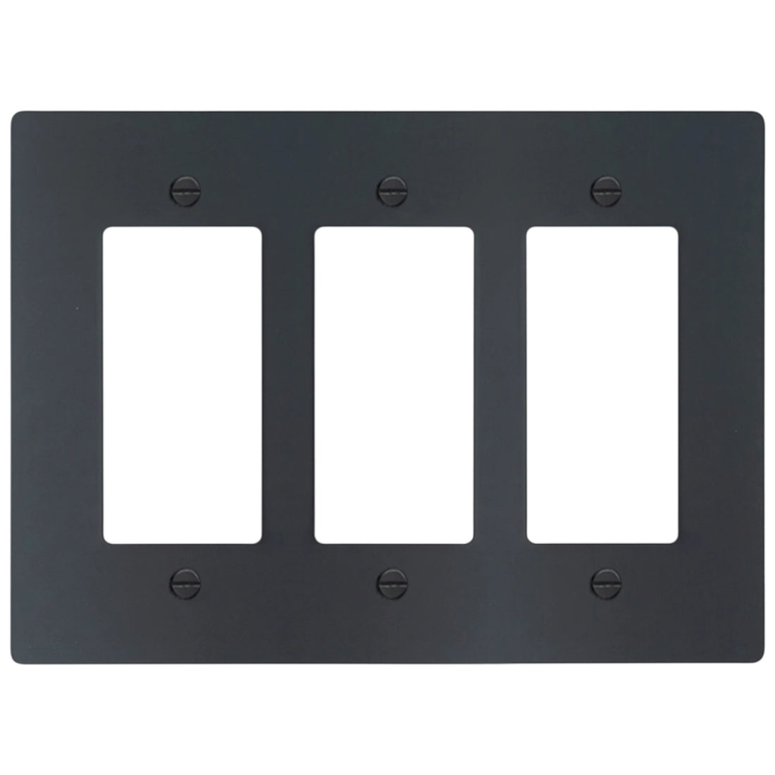 3-Gang Solid Brass Decorator Wall Plate (Decora / Rocker / GFCI)