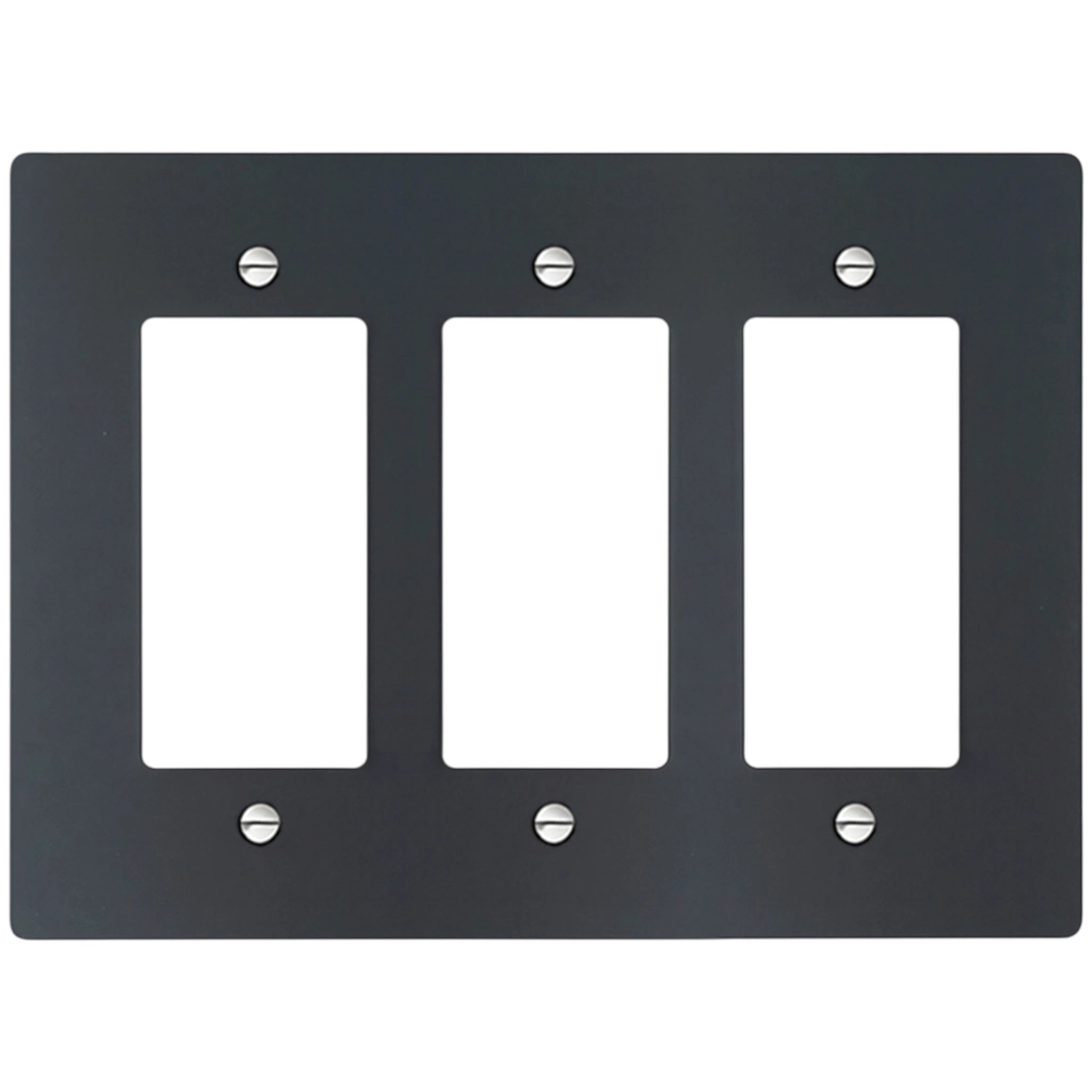 3-Gang Solid Brass Decorator Wall Plate (Decora / Rocker / GFCI)