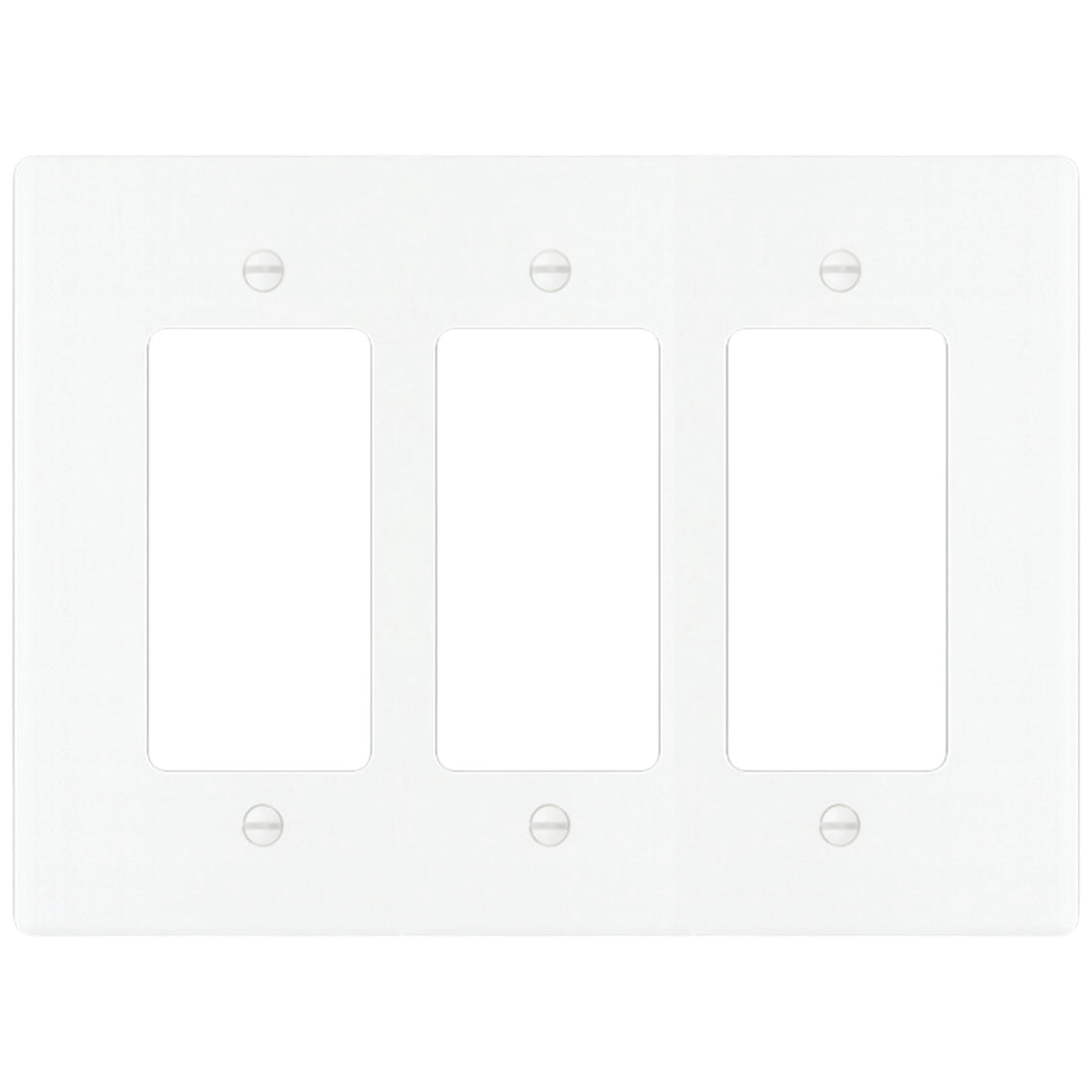 3-Gang Solid Brass Decorator Wall Plate (Decora / Rocker / GFCI)