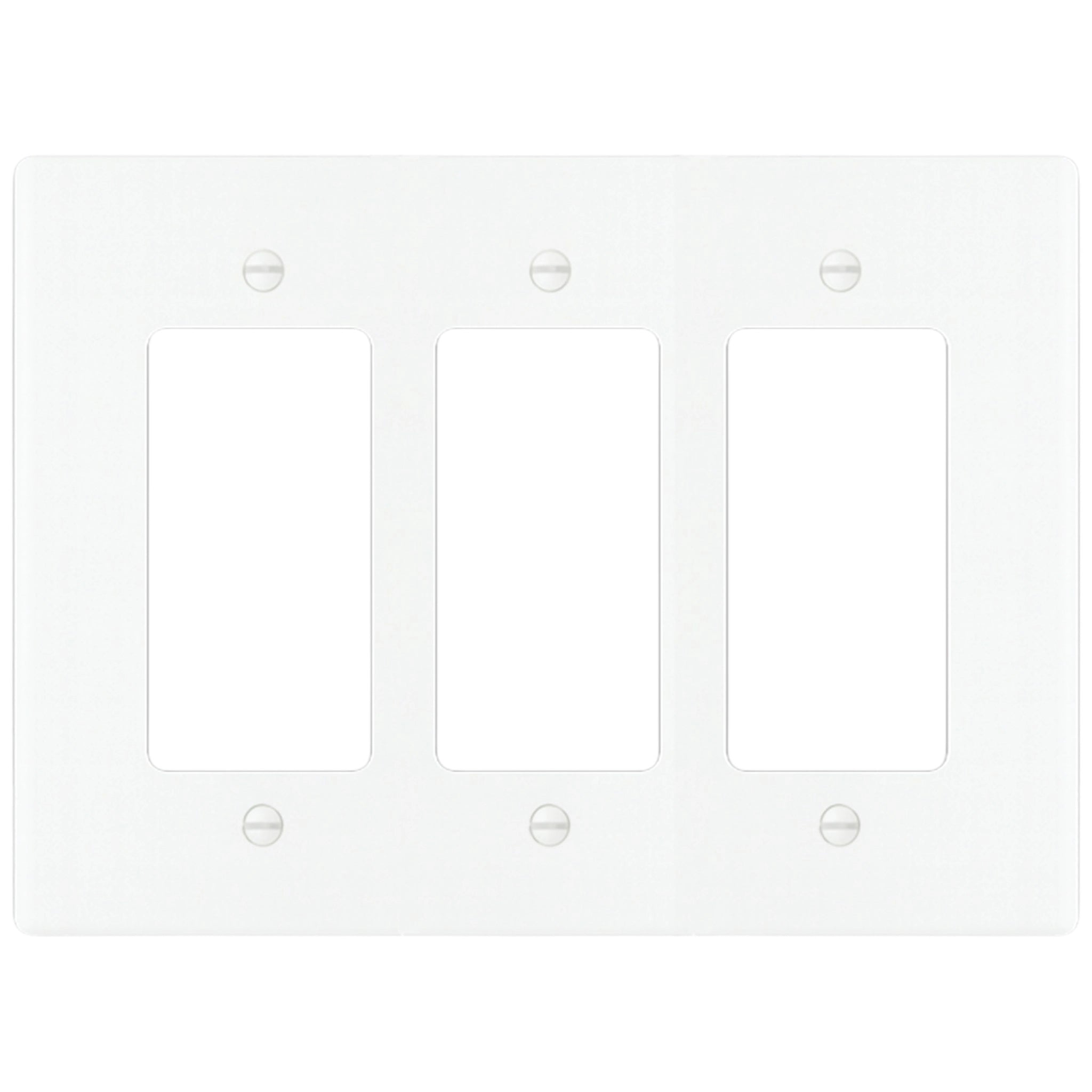 3-Gang Solid Brass Decorator Wall Plate (Decora / Rocker / GFCI)