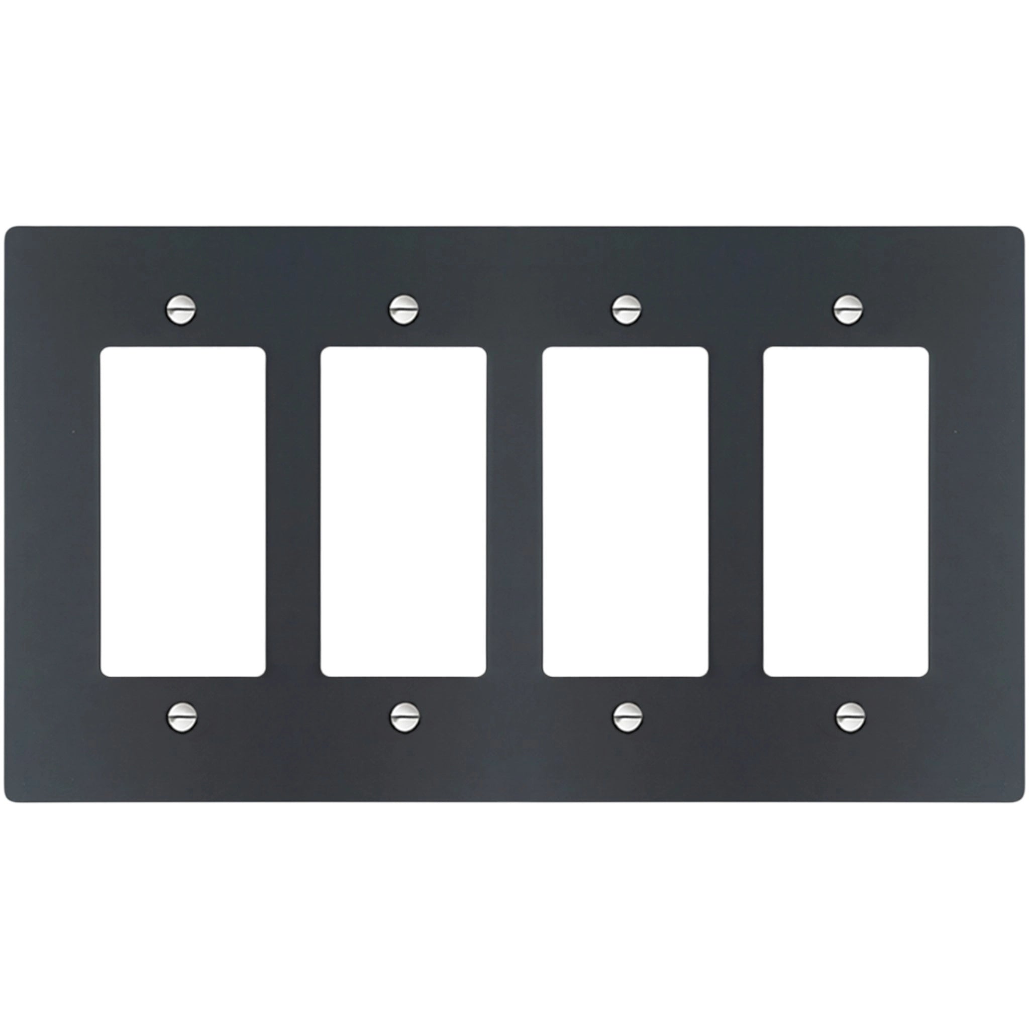 4-Gang Solid Brass Decorator Wall Plate / Outlet Cover (Decora/Rocker/GFCI)