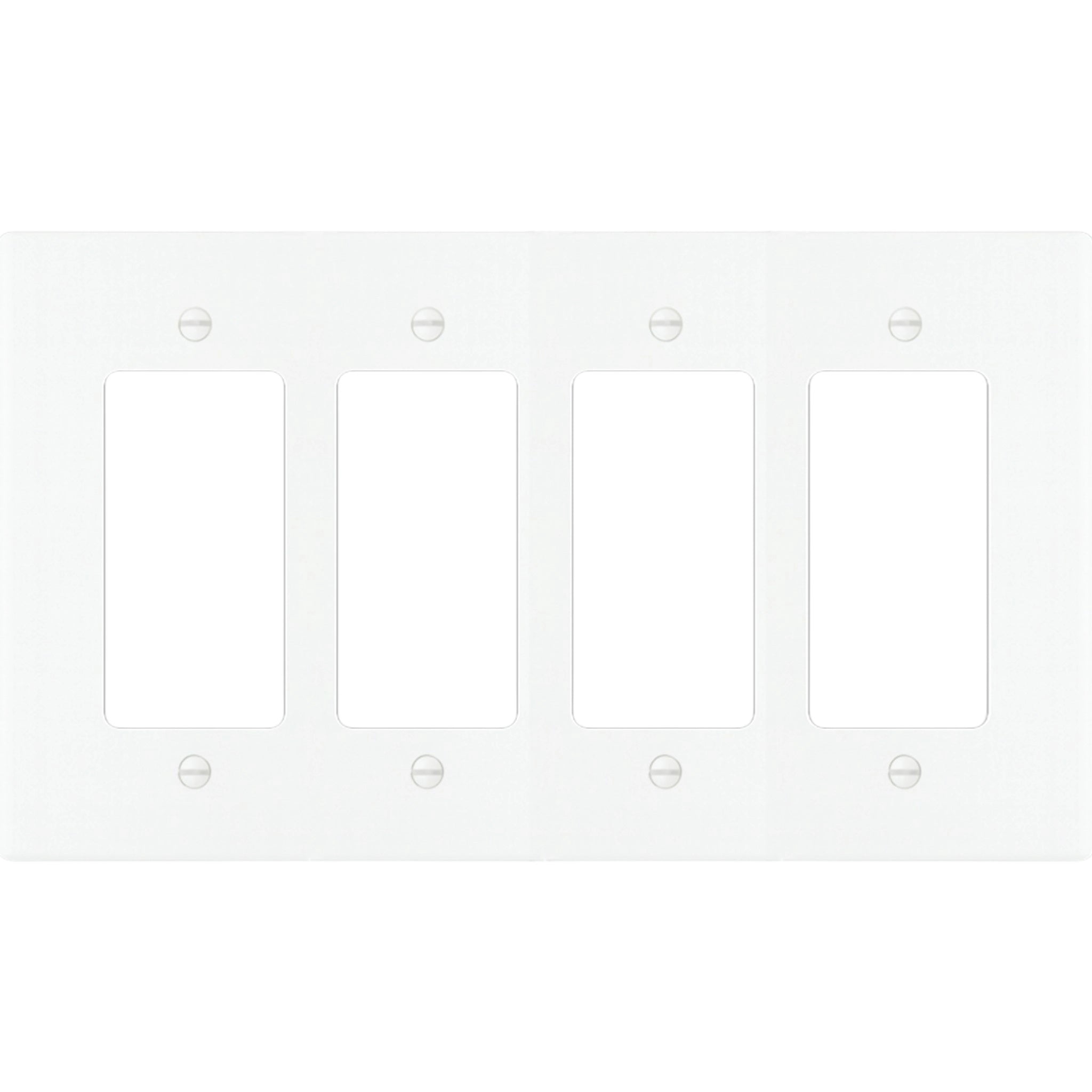 4-Gang Solid Brass Decorator Wall Plate / Outlet Cover (Decora/Rocker/GFCI)