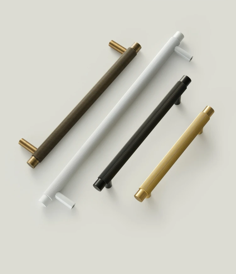 Solid Brass Linear Handle – Modern T-Bar Cabinet & Drawer Pull