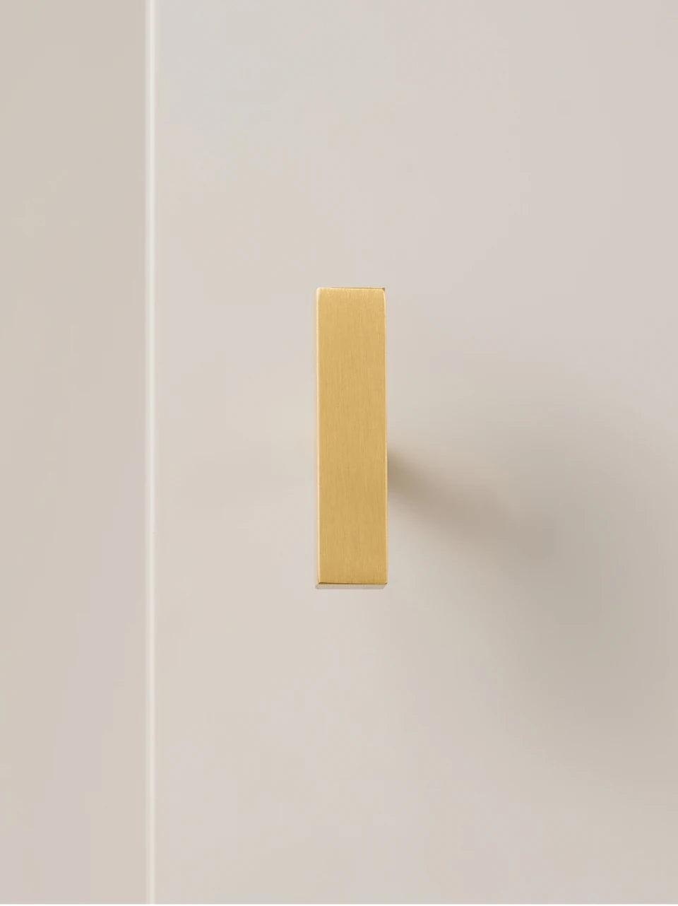 Solid Brass Square Door Pull – Long Cabinet & Appliance Handle