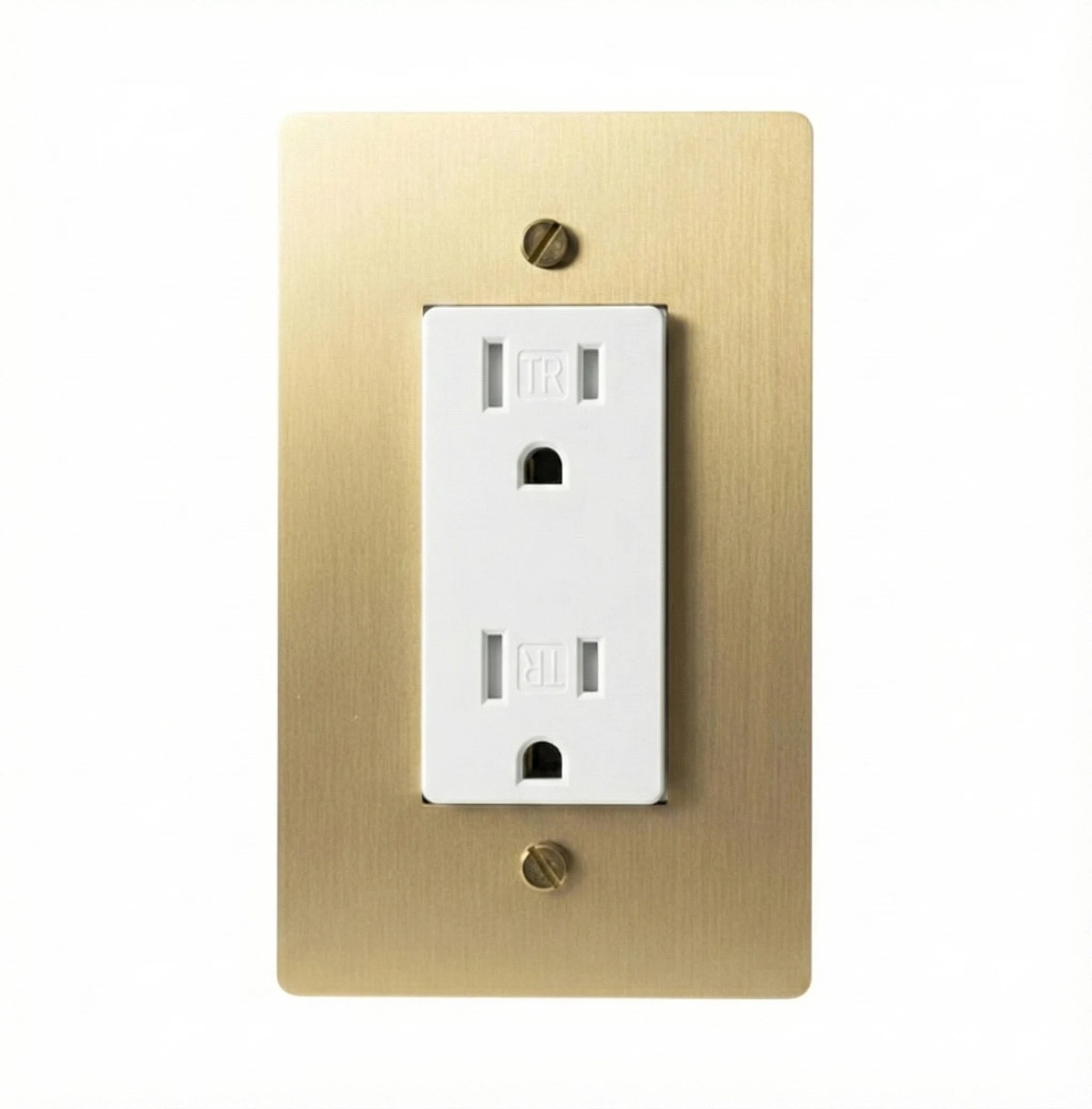 Solid Brass Duplex Outlet