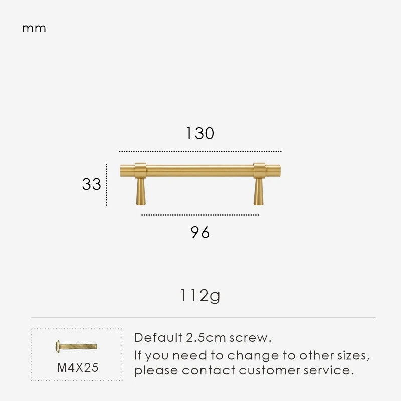 Measurement chart for a gold brass stepped ring pull 130 mm with dimensions and weight information.
