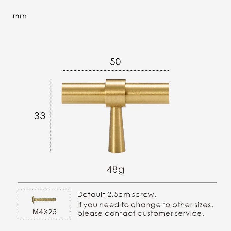 Measurement chart for a gold brass stepped ring t-bar 50 mm with dimensions and weight information.