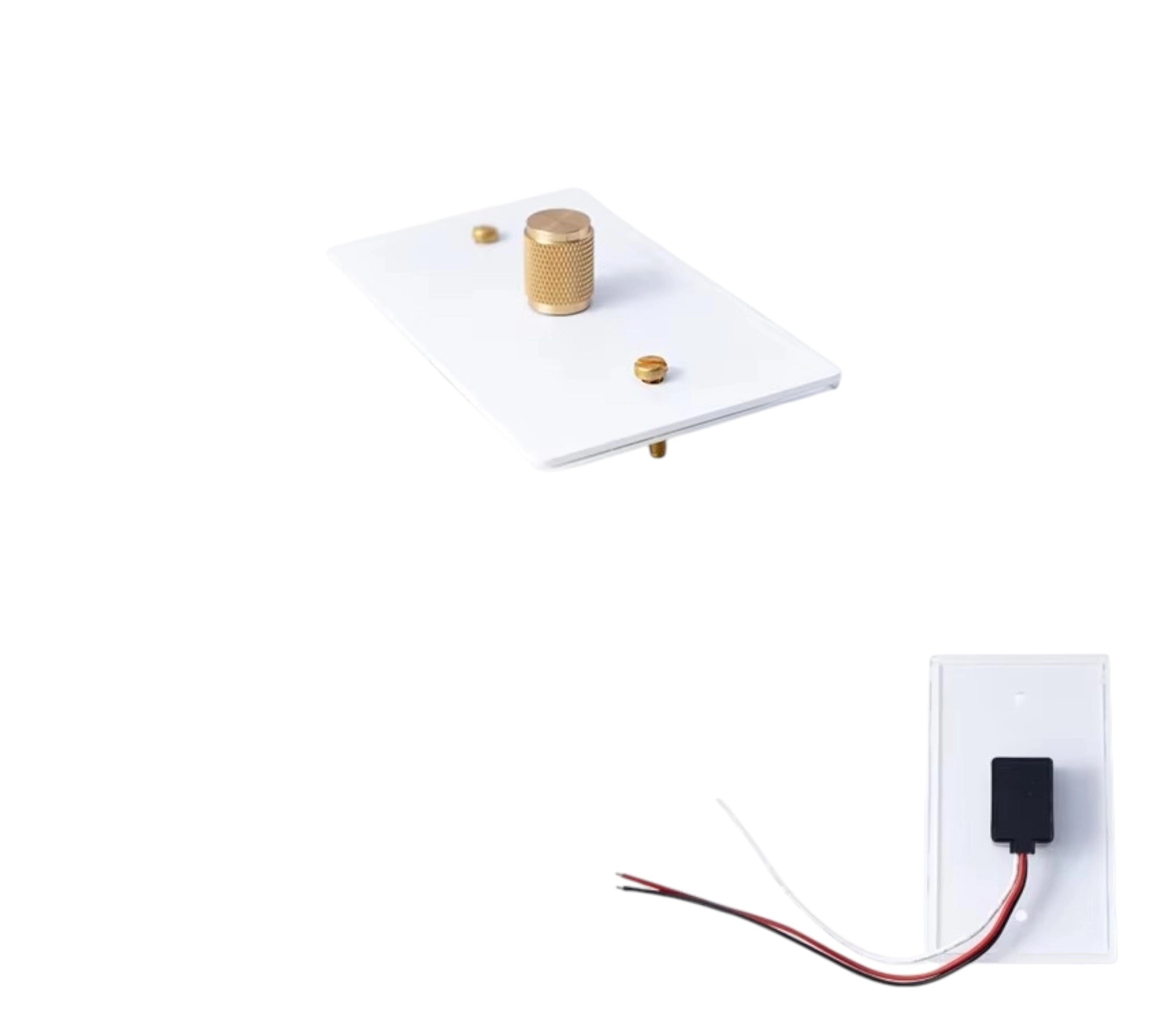 Low voltage rotary brass dimmer