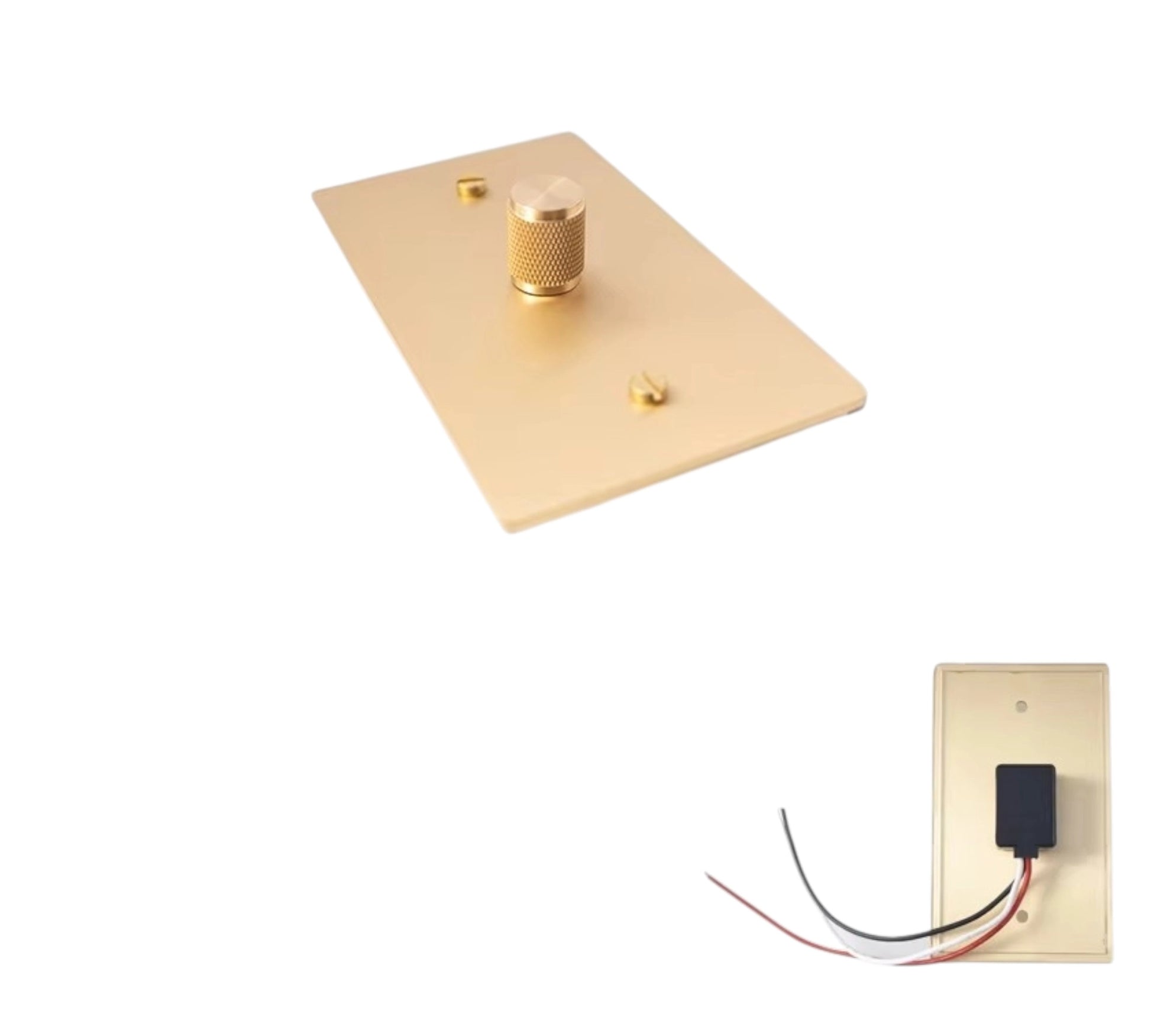Low voltage rotary brass dimmer