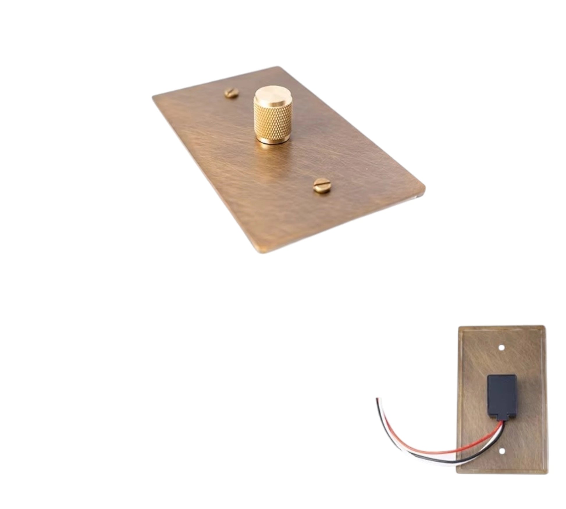 Low voltage rotary brass dimmer