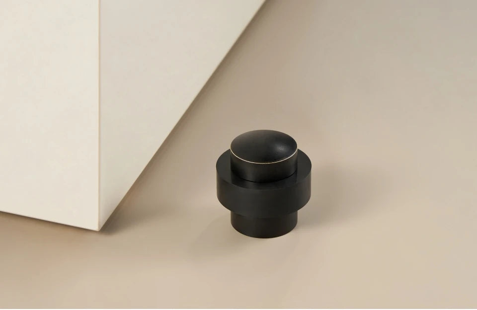 Brass Freestanding Door Stopper – Heavy-Duty Floor Mount Holder