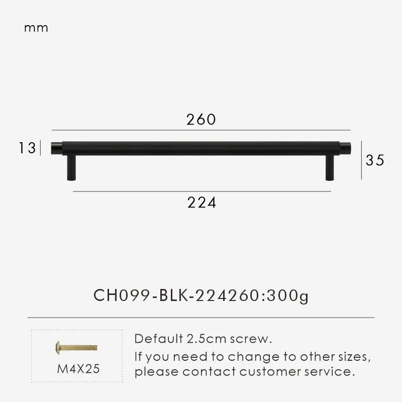 Solid Brass Linear Handle – Modern T-Bar Cabinet & Drawer Pull