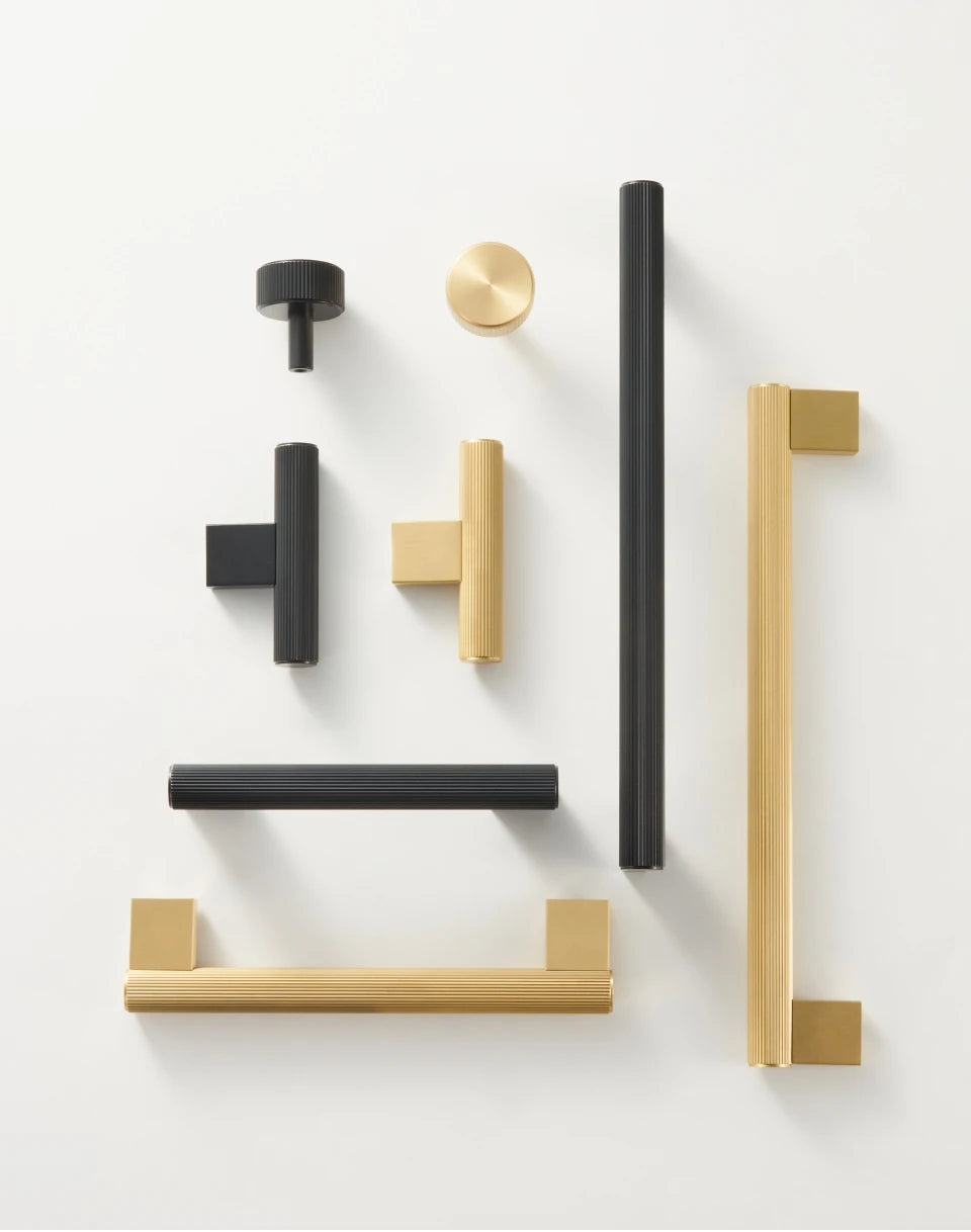 Solid Brass Linear Handle – Long T-Bar Cabinet & Drawer Pull