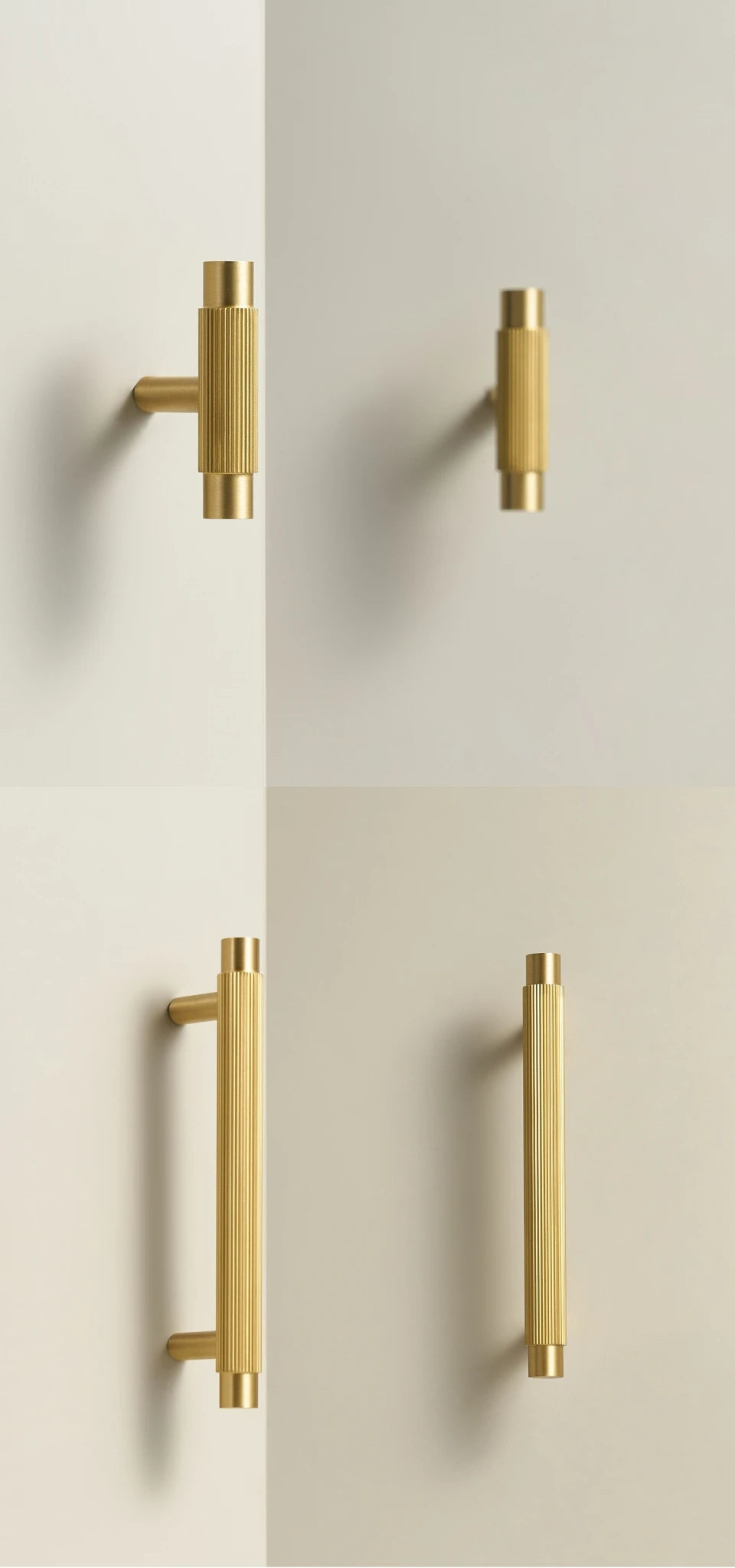 Solid Brass Linear Handle – Modern Kitchen & Cabinet Pull Bar