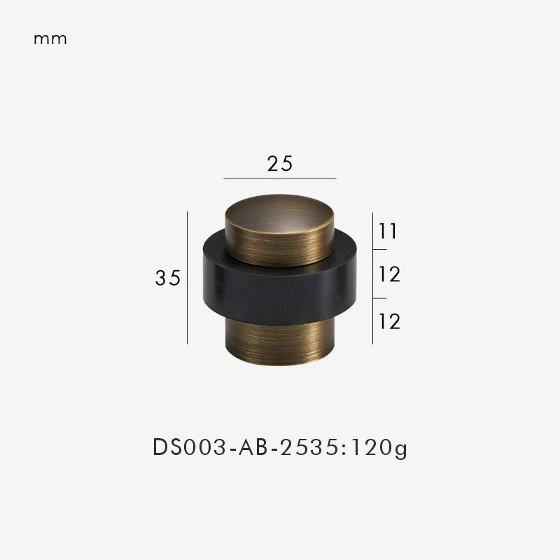 Brass Freestanding Door Stopper – Heavy-Duty Floor Mount Holder