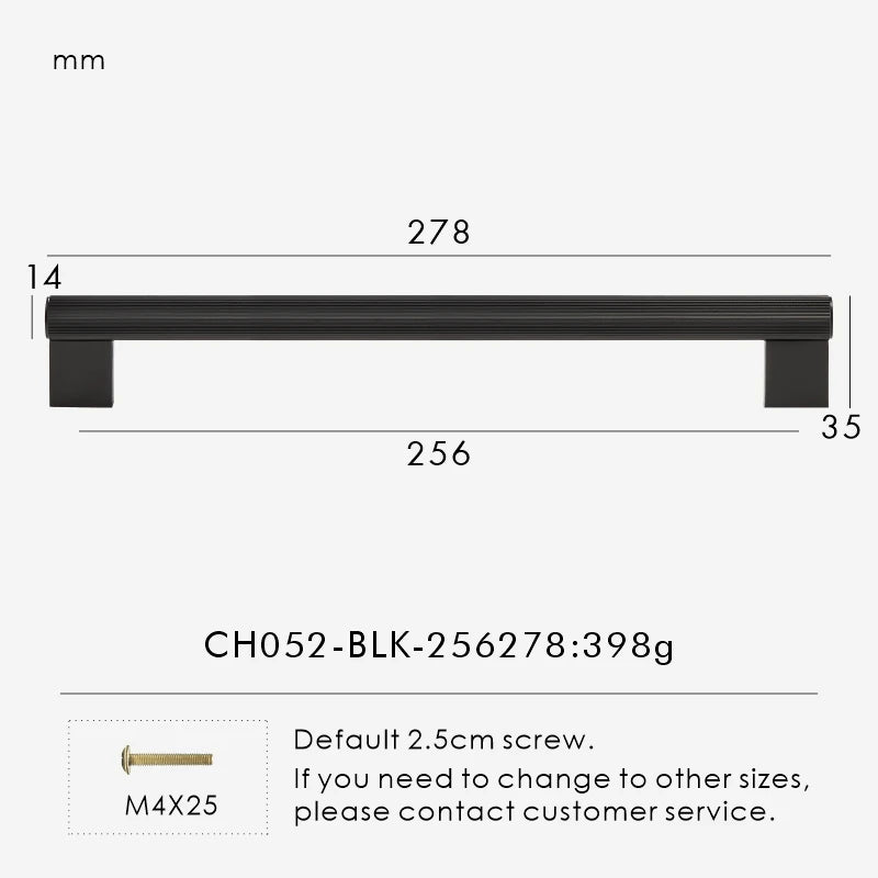 Solid Brass Linear Handle – Long T-Bar Cabinet & Drawer Pull