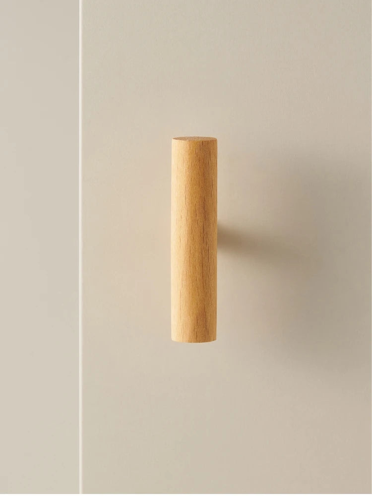 Brass & Beech Wood Handle – Scandinavian Style Cabinet and Drawer Pull