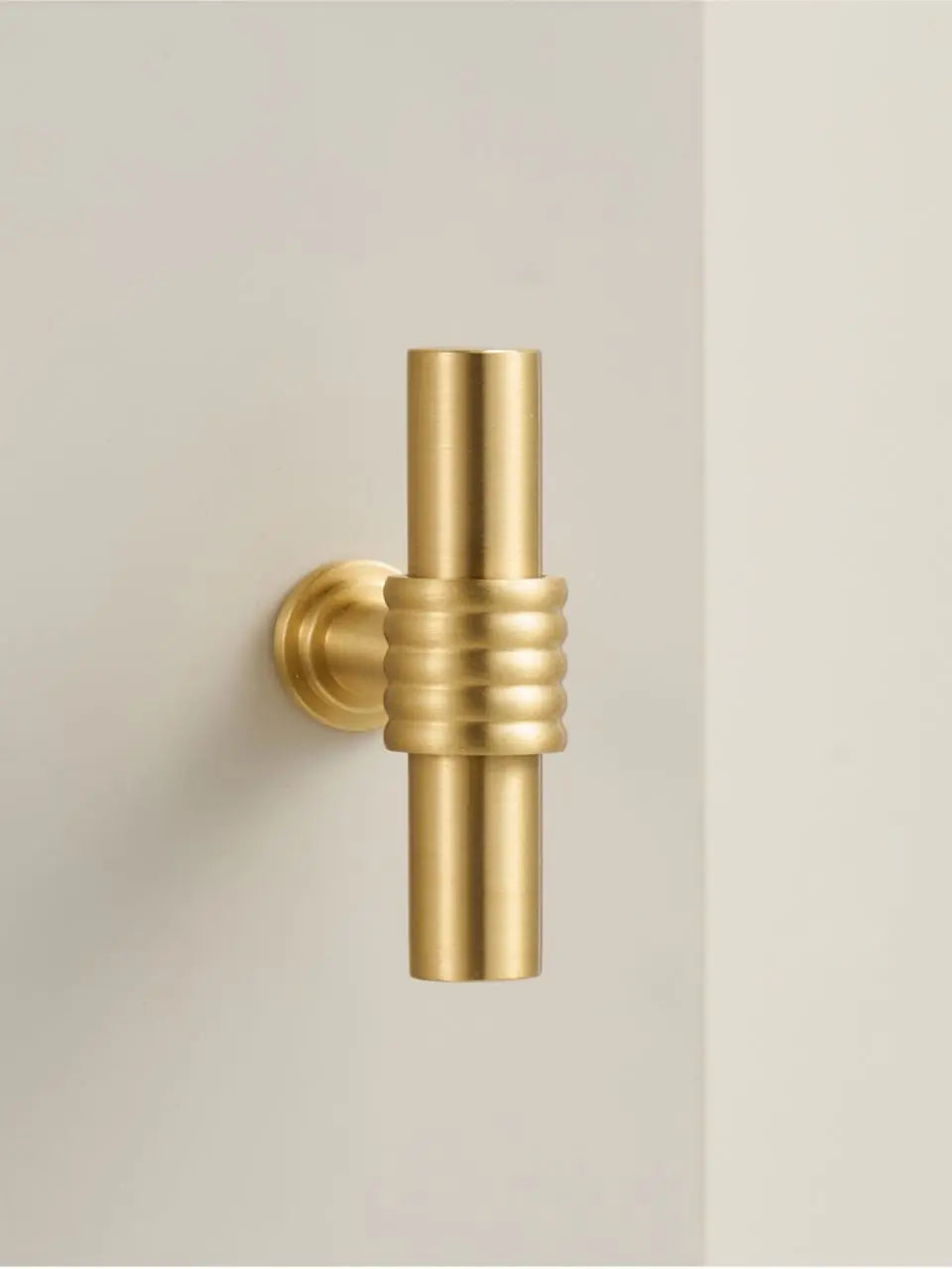 Solid Brass Rope Design Handle – Vintage T-Bar Cabinet & Drawer Pull