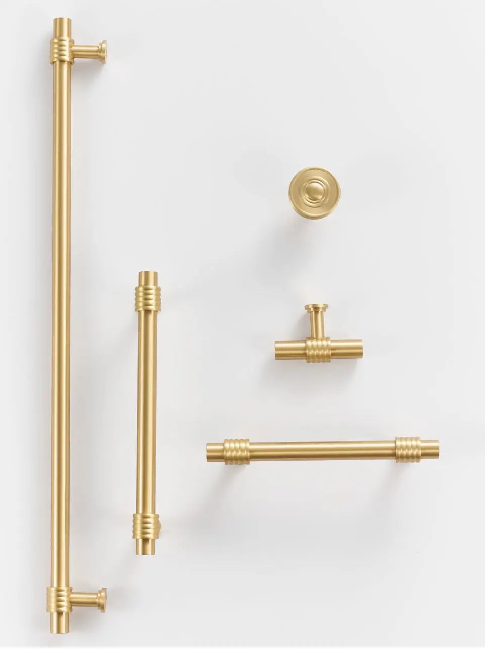 Solid Brass Rope Design Handle – Vintage T-Bar Cabinet & Drawer Pull