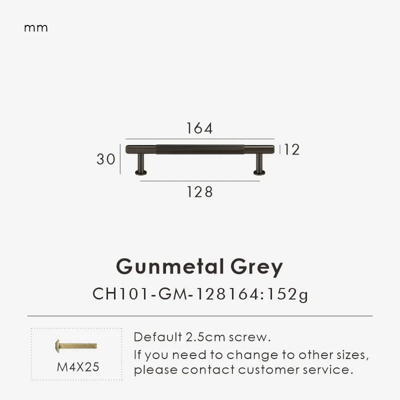 Solid Brass Linear Handle & Knob Set – Modern Textured Cabinet Pulls