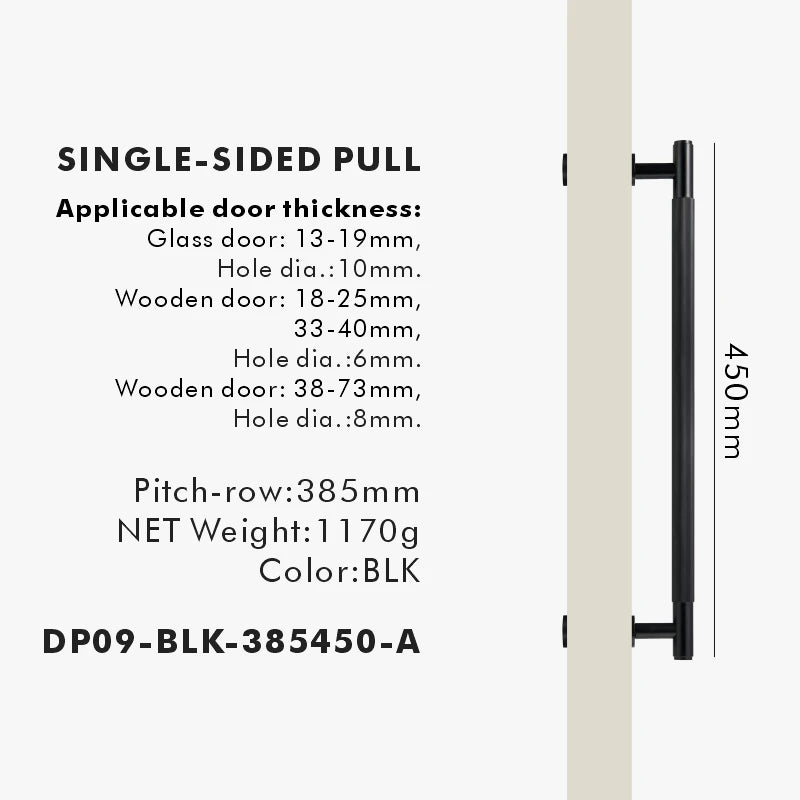 Brass Linear Door Pull Bar – Double or Single-Sided Handle