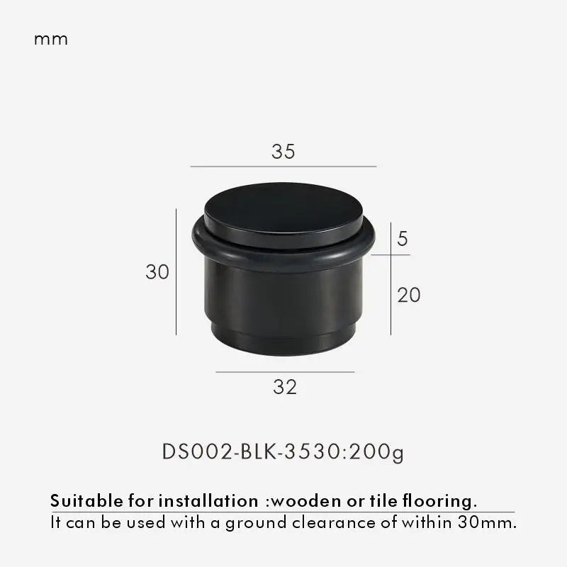 Solid Brass Door Stopper – Heavy-Duty Indoor & Outdoor Use