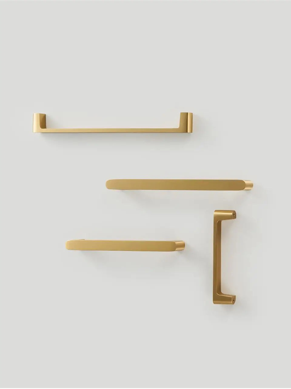 Solid Brass Handle – Simple Gold Cabinet & Drawer Pull