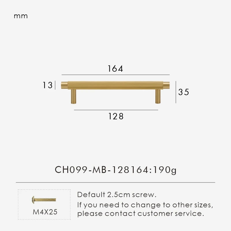 Solid Brass Linear Handle – Modern Kitchen & Cabinet Pull Bar