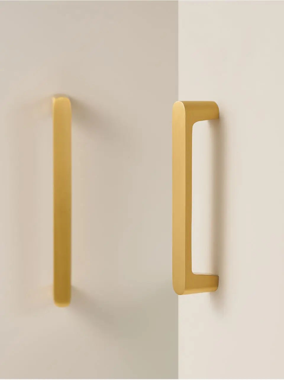 Solid Brass Handle – Simple Gold Cabinet & Drawer Pull