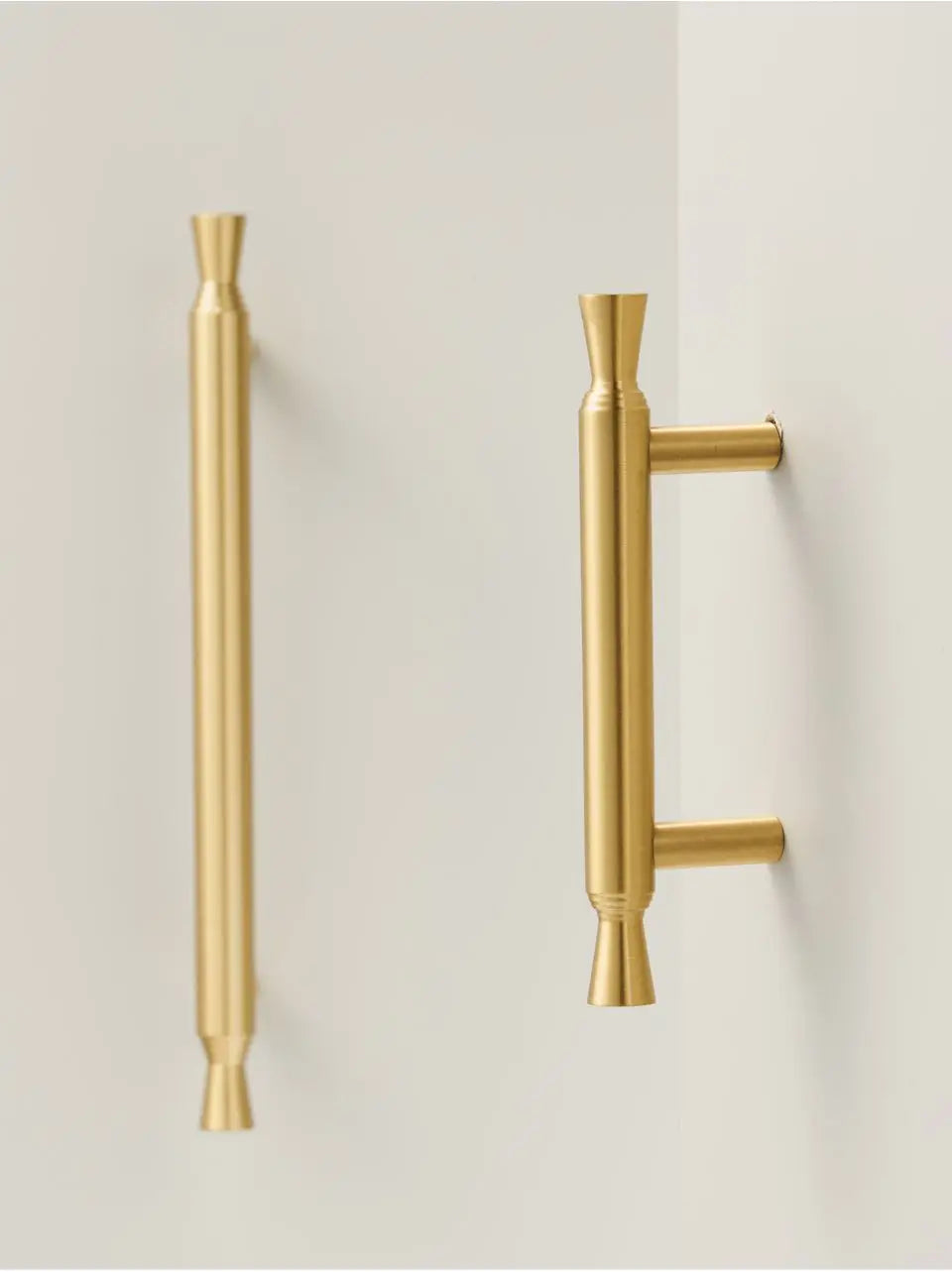 Solid Brass T-Bar Handle – Modern Long Cabinet & Drawer Pull