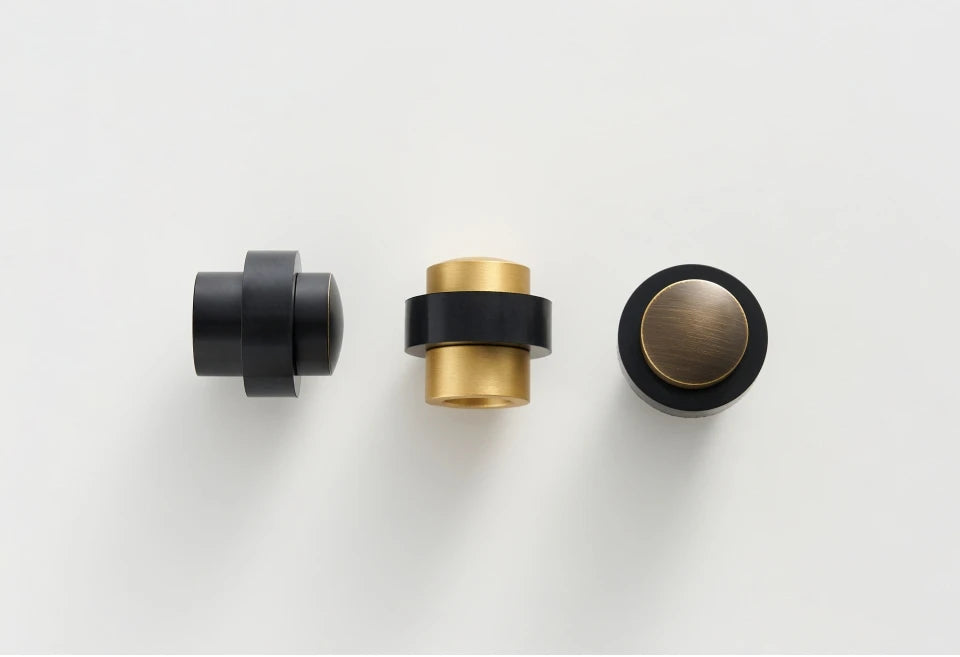 Brass Freestanding Door Stopper – Heavy-Duty Floor Mount Holder