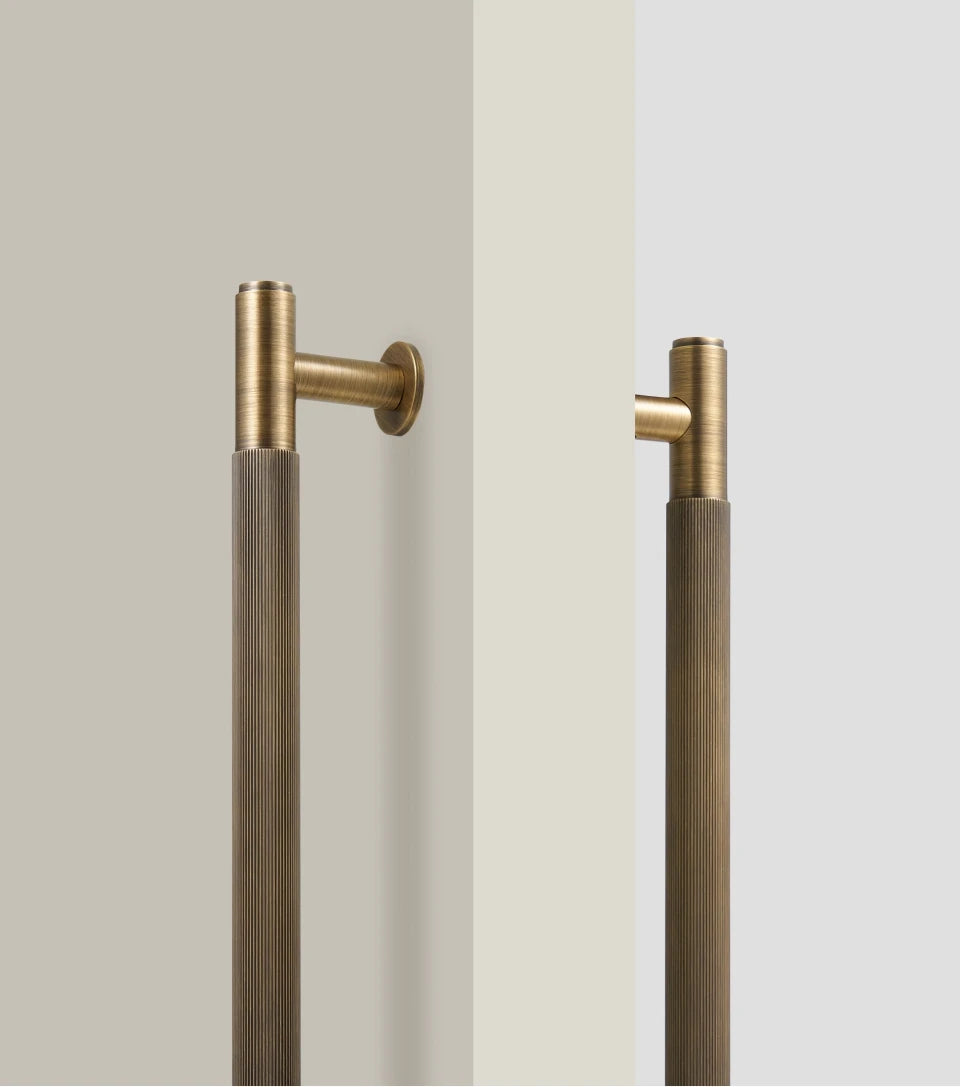 Brass Linear Door Pull Bar – Double or Single-Sided Handle