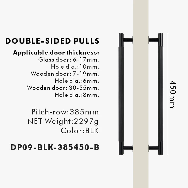 Brass Linear Door Pull Bar – Double or Single-Sided Handle