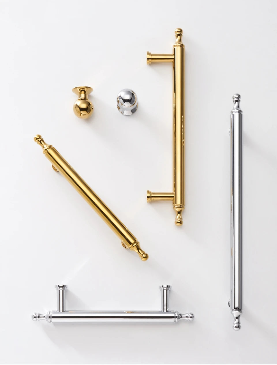 Brass Chrome Gold Handle – French Luxury Cabinet & Door Pull