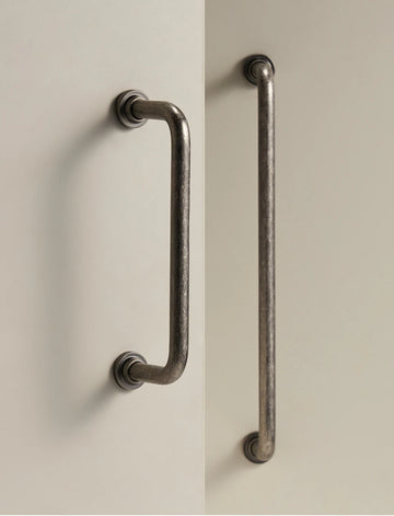 Antique Silver Brass Handle – Retro Round Arched Cabinet Pull