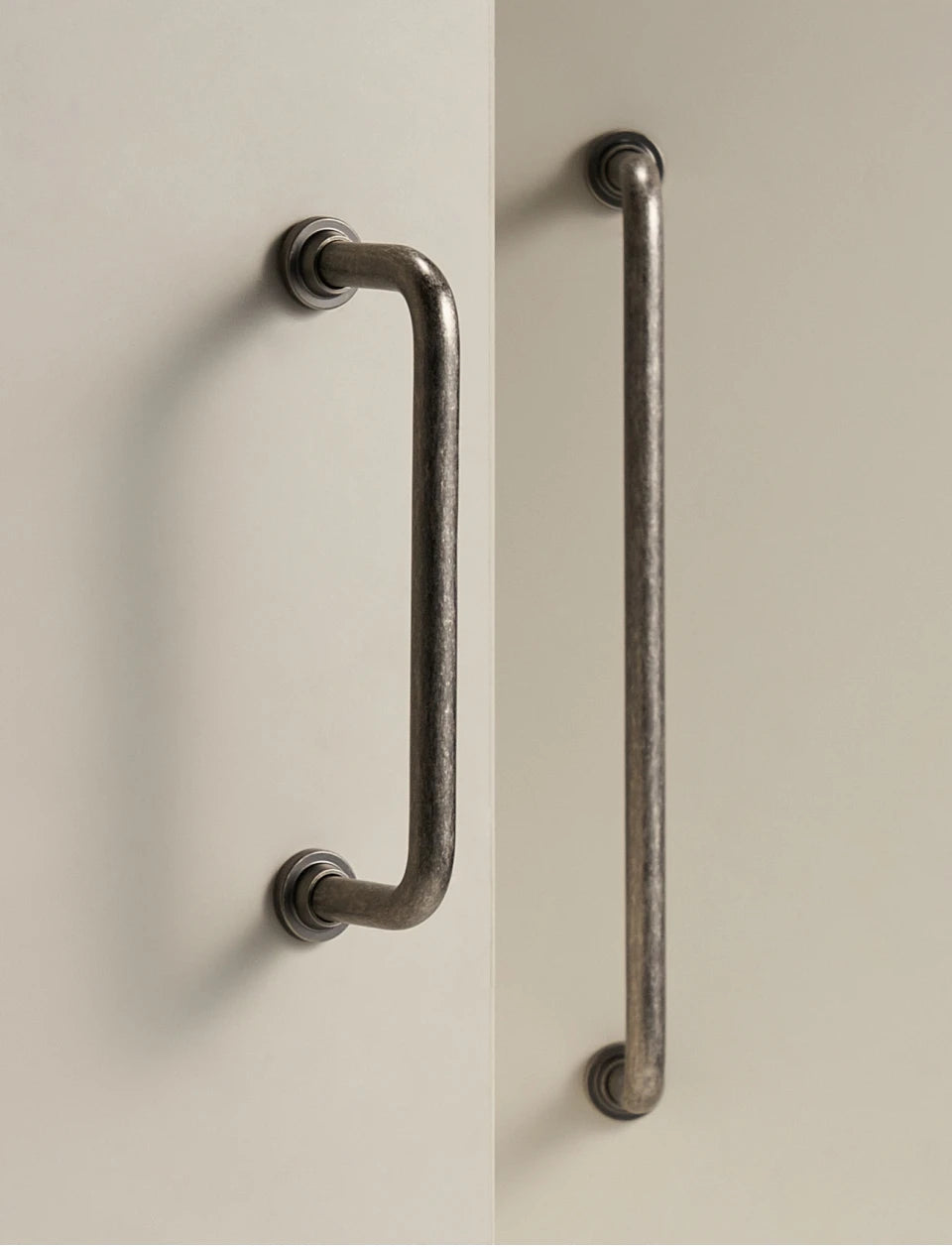 Antique Silver Brass Handle – Retro Round Arched Cabinet Pull