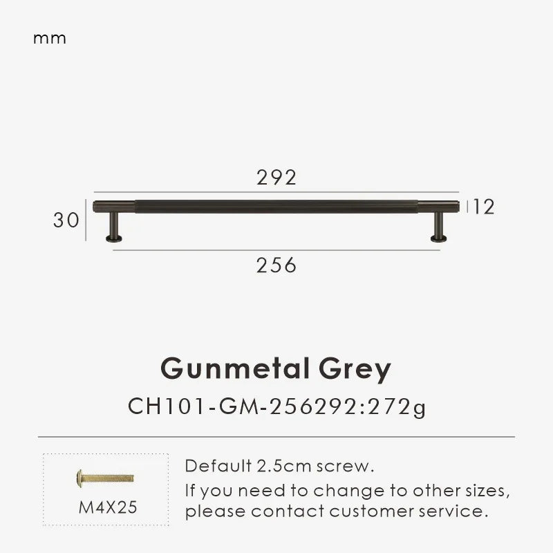 Solid Brass Linear Handle & Knob Set – Modern Textured Cabinet Pulls