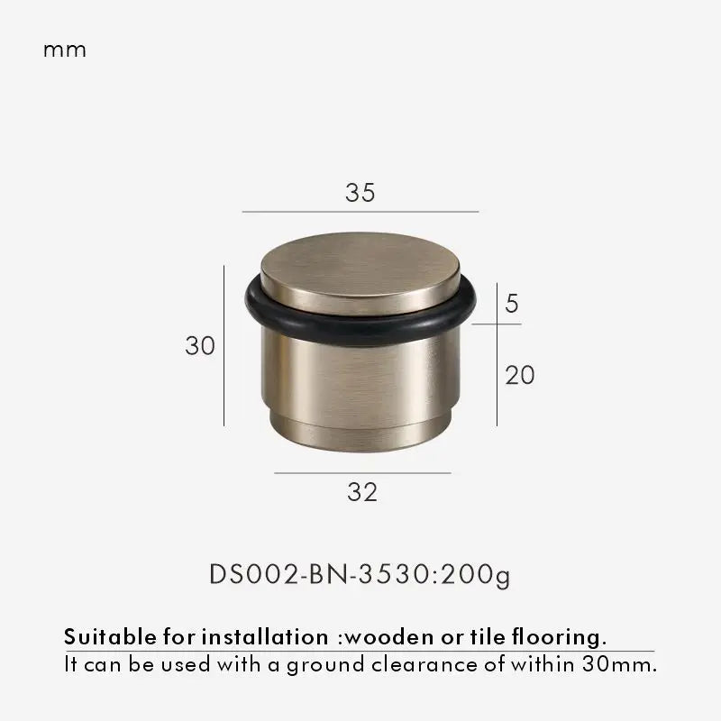 Solid Brass Door Stopper – Heavy-Duty Indoor & Outdoor Use