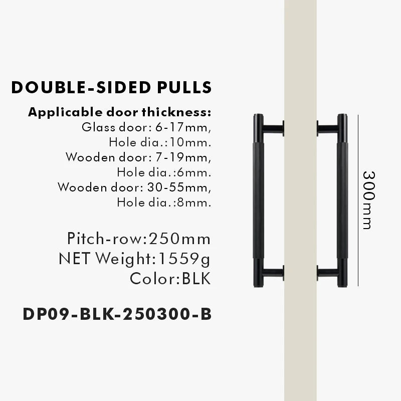 Brass Linear Door Pull Bar – Double or Single-Sided Handle