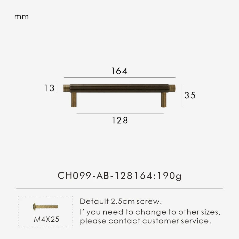 Solid Brass Linear Handle – Modern T-Bar Cabinet & Drawer Pull