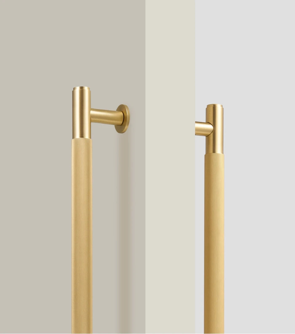 Brass Linear Door Pull Bar – Double or Single-Sided Handle