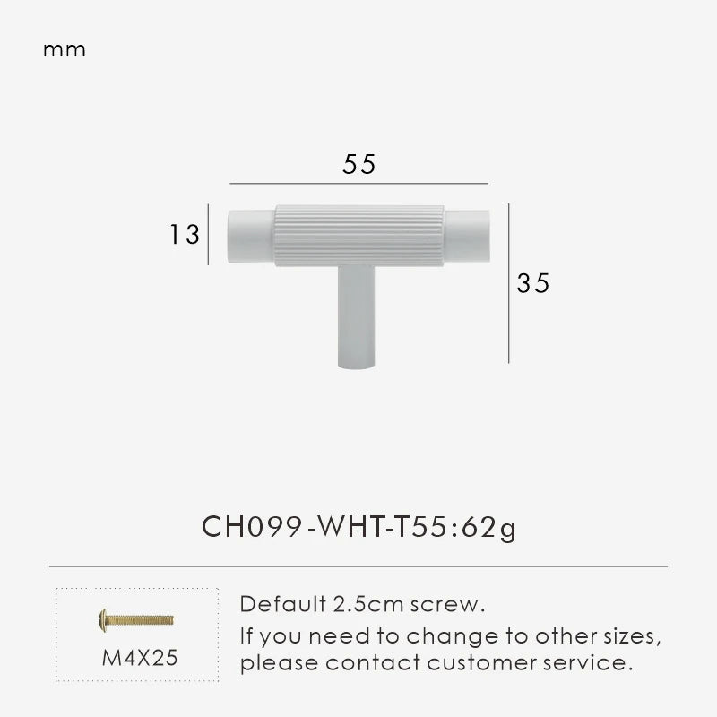 Solid Brass Linear Handle – Modern T-Bar Cabinet & Drawer Pull