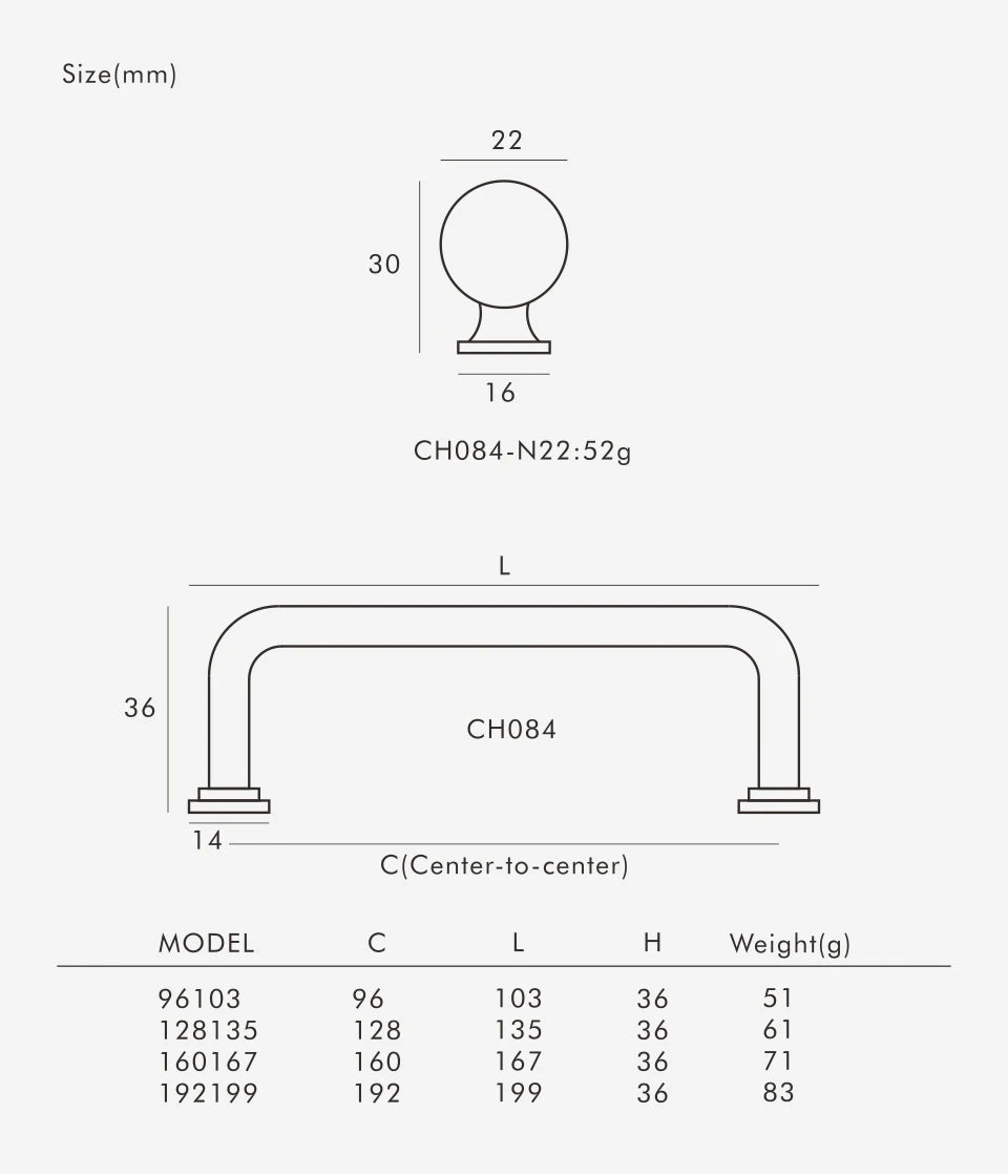 Antique Silver Brass Handle – Retro Round Arched Cabinet Pull