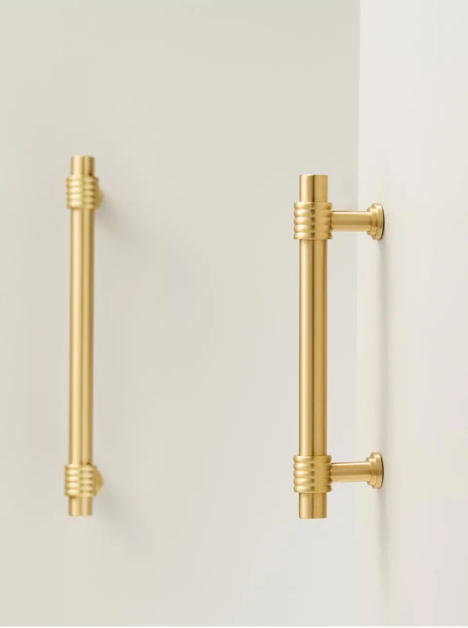 Solid Brass Rope Design Handle – Vintage T-Bar Cabinet & Drawer Pull