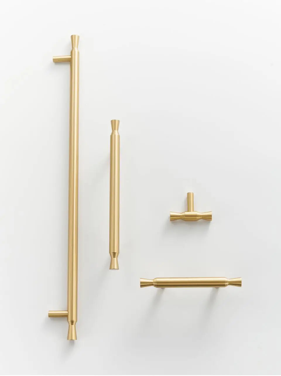 Solid Brass T-Bar Handle – Modern Long Cabinet & Drawer Pull