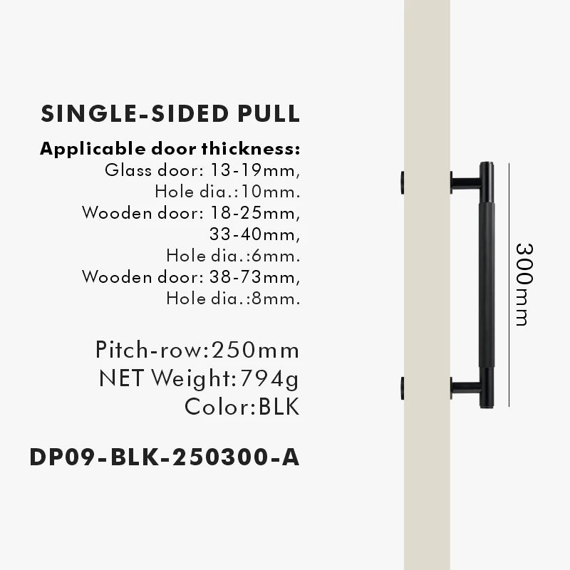 Brass Linear Door Pull Bar – Double or Single-Sided Handle