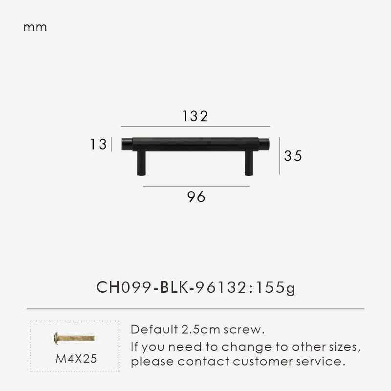 Solid Brass Linear Handle – Modern Kitchen & Cabinet Pull Bar