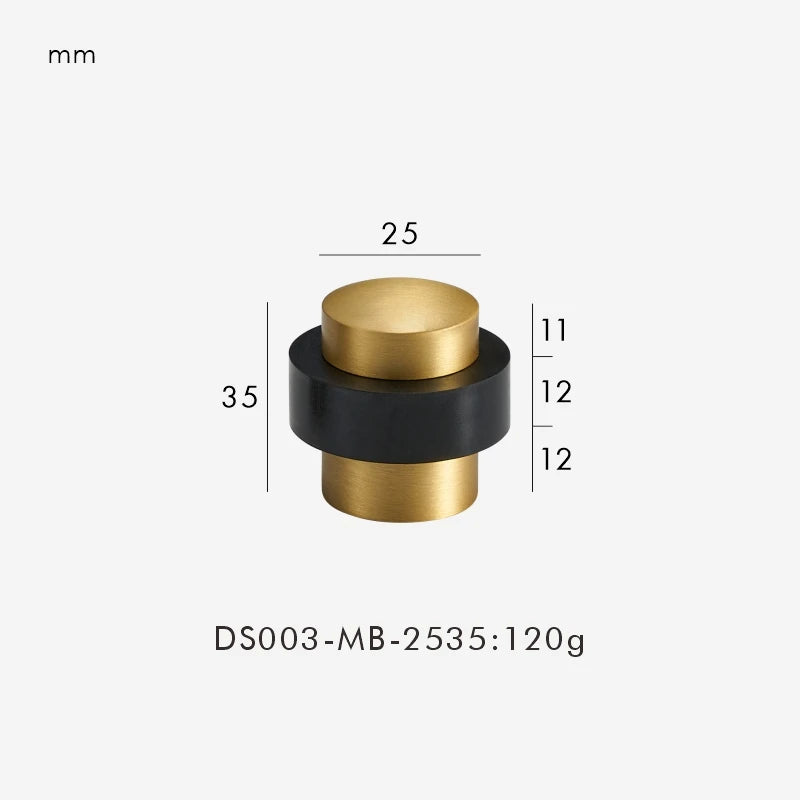 Brass Freestanding Door Stopper – Heavy-Duty Floor Mount Holder