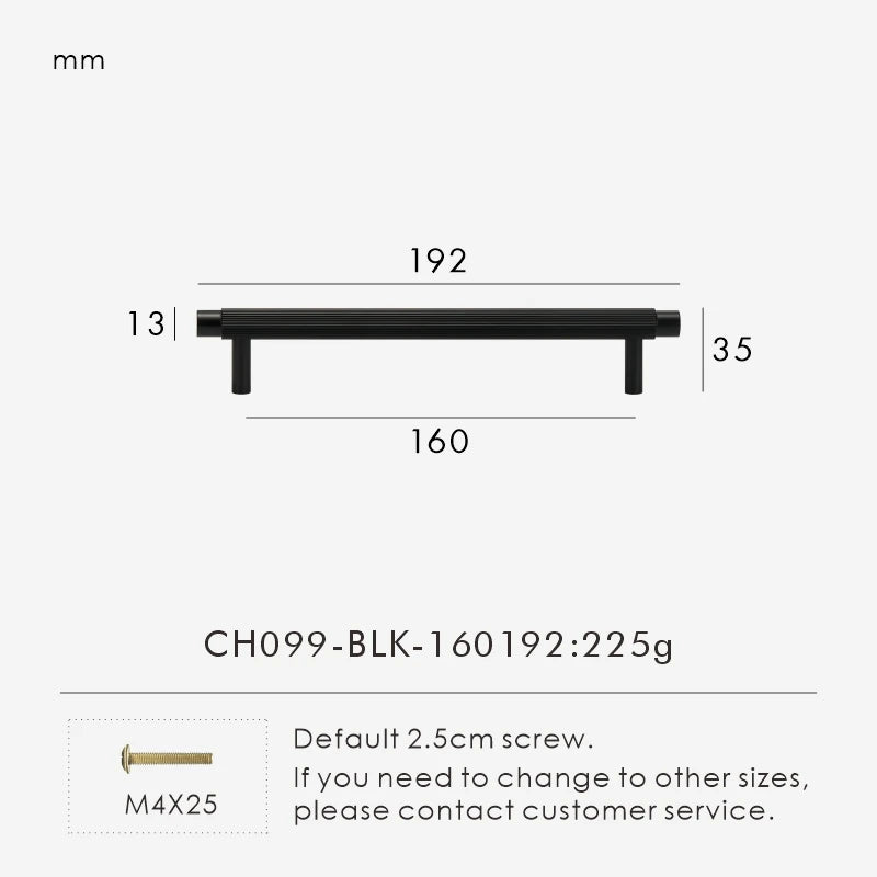 Solid Brass Linear Handle – Modern T-Bar Cabinet & Drawer Pull